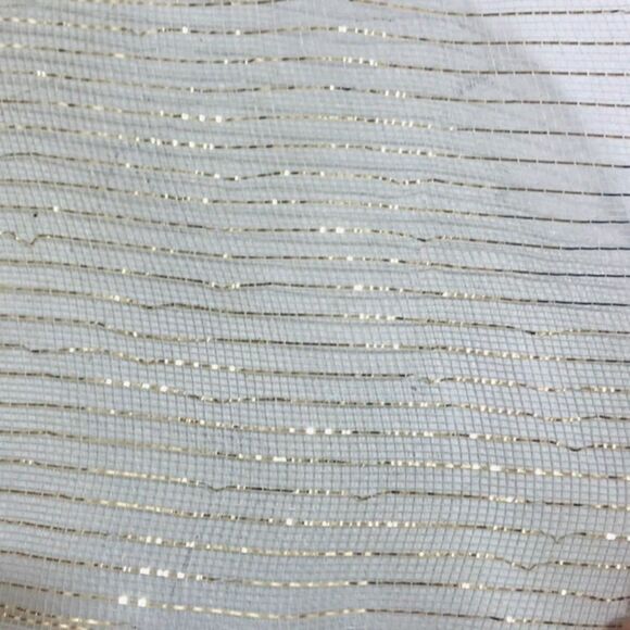 Christmas Ribbon Green White Metallic LOT Of 2 - Picture 6 of 8